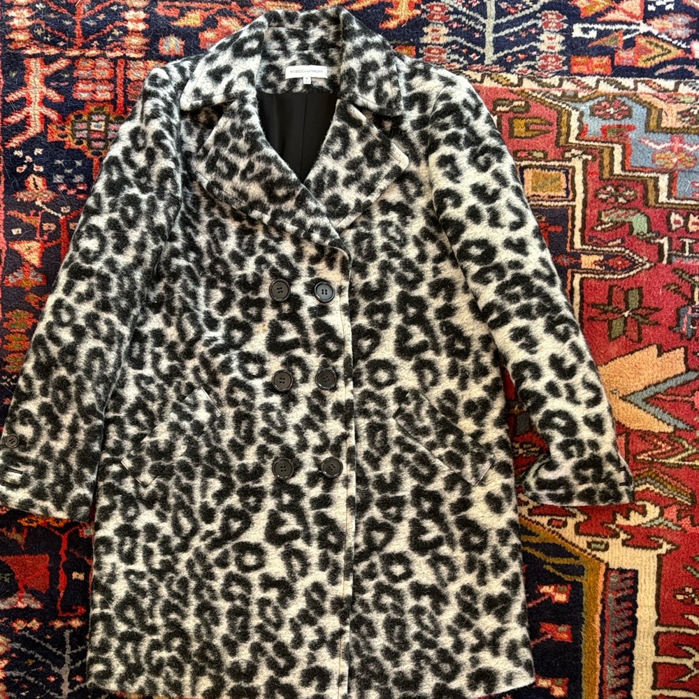 Rebecca Minkoff Leopard Teddy Coat